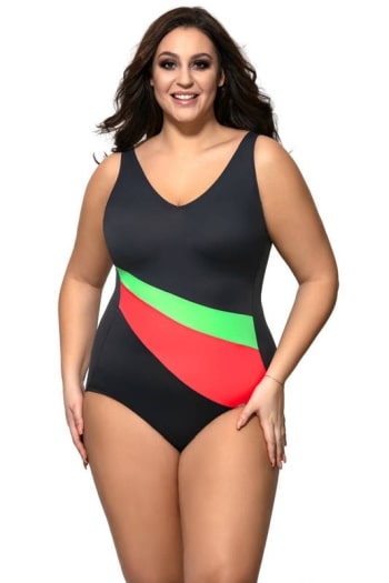 One-piece swimsuit Ava SKJ 32 graphite