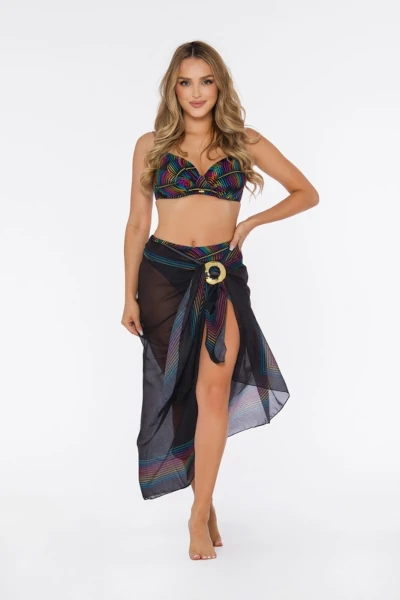 Pareo chusta plażowa Self 13 D95CH czarne 47a