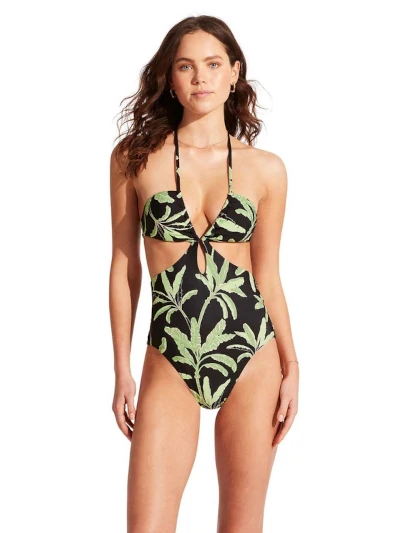 Kostium kąpielowy jednoczęściowy monokini Seafolly black 11105