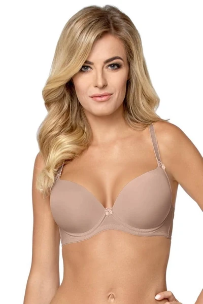 Biustonosz gładki push up Ida Nipplex mocca