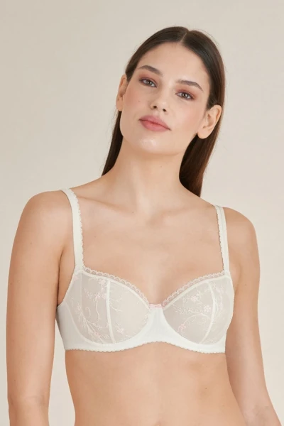 Biustonosz miękki Mille fleurs kremowy Felina Conturelle 804840