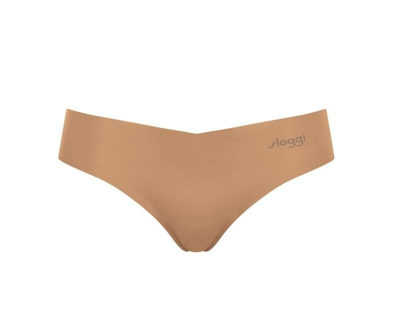 Sloggi zero cotton seamless hipstring briefs beige