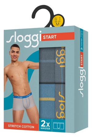 Sloggi men start hipster boxers 2 pairs gray
