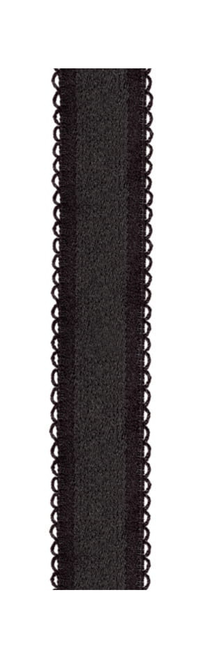 Ramiączka materiałowe Julimex czarne 16mm