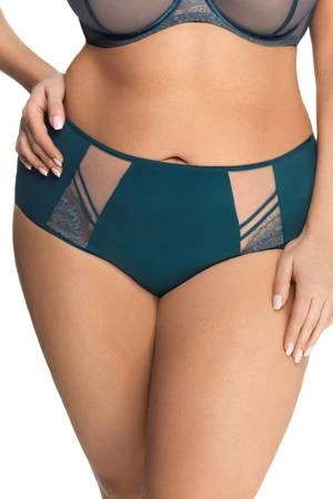 Gorsenia K497 Paradise women's midi panties green