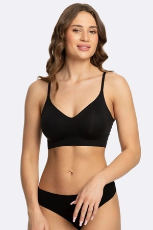 Biustonosz bezszwowy Simple Bra Top Julimex czarny
