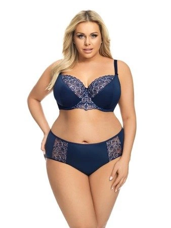 Women's panties with lace K561I Monique Gorsenia navy blue