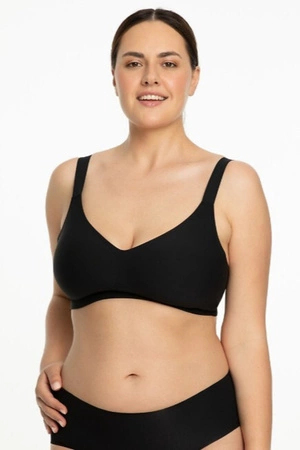 Biustonosz bez fiszbin Jelly Comfort bra Julimex czarny