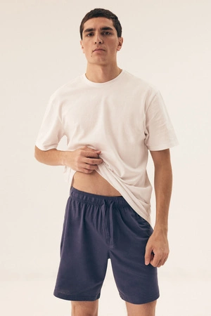 Henderson Herren-Pyjamashorts, 2er-Pack, Marineblau, 43031