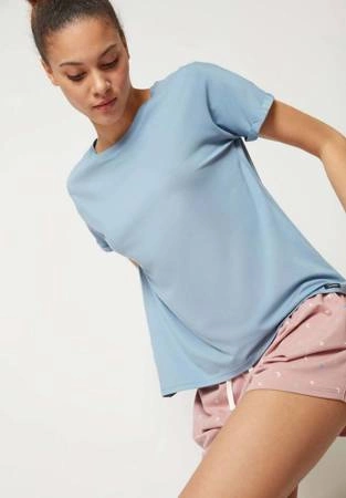 Women's bamboo T-shirt Skiny blue 080774