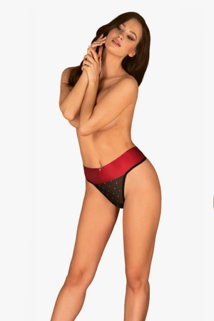 Sexy String mit Schleife Tienesy Obsessive schwarz