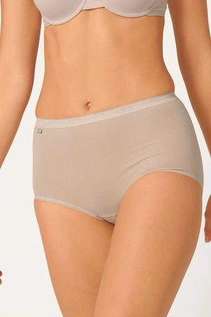 Hoher Damenslip Sloggi Basic + Maxi 2 Paar beige