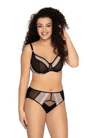 Ava black semi soft bra AV 1968