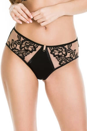 Women's panties with lace Flirt Mediolano black 19127