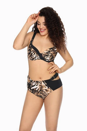 Black bathing panties with stripes Ava SF 149/9