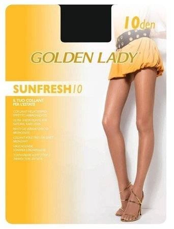 Transparent tights Golden lady black Sunfresh 10den