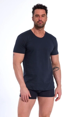 Authentisches Cornette Kurzarm-T-Shirt in Graphit 202