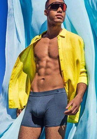 Herren-Boxershorts aus Bambus, figurbetont, Sea Skiny 080410