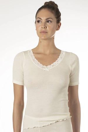 Damen T-Shirt Wolle mit Seide Nina von c creme 29460846