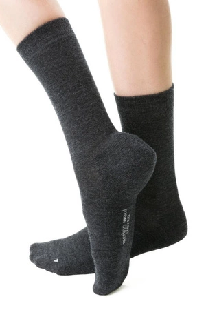 Steven women's socks made of merino wool half terry, graphite 130