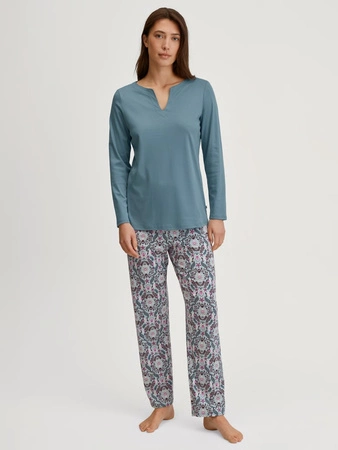 Calida Autumn Dreams Damen Pyjama Steel Blue 41855