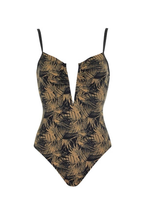 Olympia 32014 black swimsuit with shiny thread