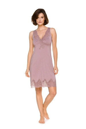 Women&#39;s nightgown with lace Coemi heather 231C401