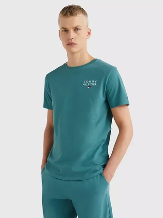 T-shirt męski Tommy Hilfiger zielony UM0UM02916