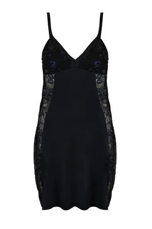 Mediolano 19055 Butterfly black lace nightdress