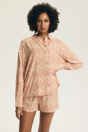 Henderson Denise Damen-Pyjama-Set, Pfirsich 43664