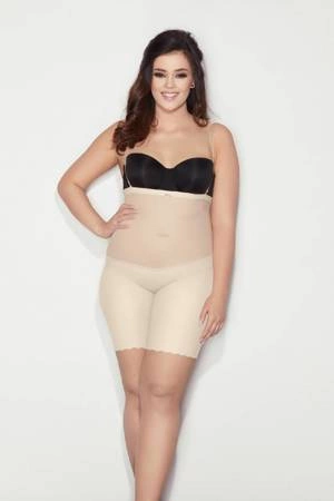 Majtki wyszczuplające z nogawkami Glam form Mitex beżowe