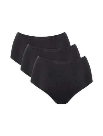 Sloggi Go Daily Cotton Highwaist 3pack Black Women&#39;s Panties