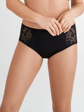 Hoher Midi-Slip für Damen Moments Felina schwarz 1319