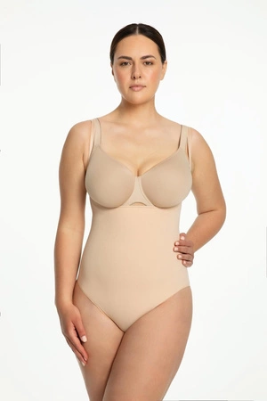Julimex nahtloser figurformender Unterbrust-Bodysuit beige 419