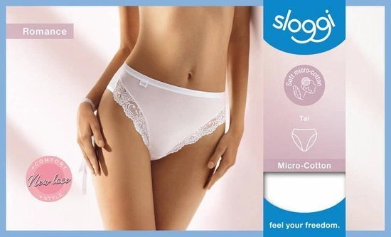 Women's panties Sloggi romance tai white