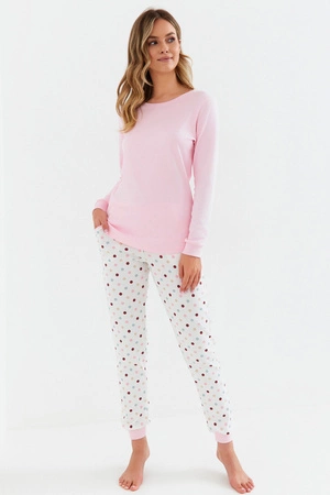 Cana Damen-Baumwollpyjama, rosa 432
