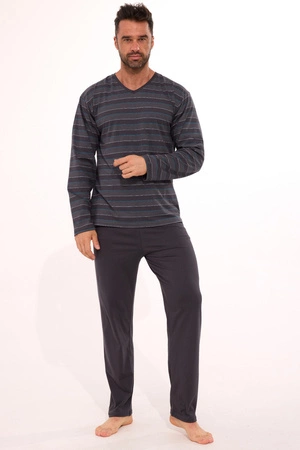 Langer gestreifter Herrenpyjama Cornette DR 139