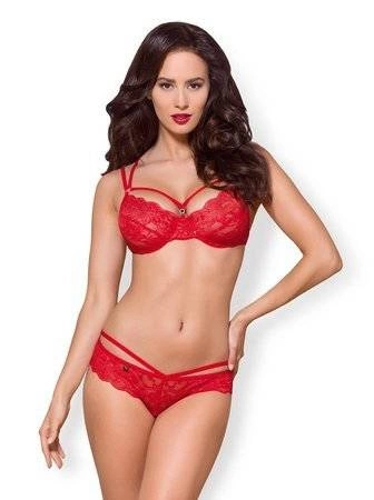 Sexy Dessous-Set Obsessive 860-SET-3 rot