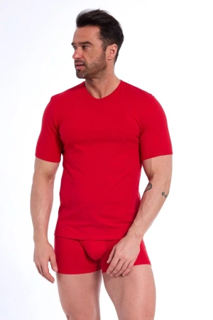 Authentisches Kurzarm-T-Shirt Cornette rot 202