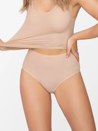 Majtki wyższe w stanie one size Kylie Corin beżowe 03770