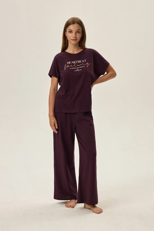 Freja women&#39;s pajamas purple Henderson 41864