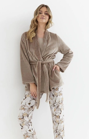 Cana short dressing gown light brown 140