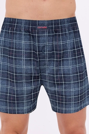 Bokserki męskie luźne bawełniane Comfort Cornette granatowe 002/307