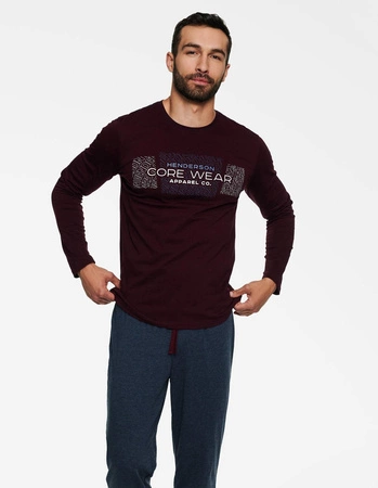 Piżama męska bawełniana Bale Henderson brązowa 40036