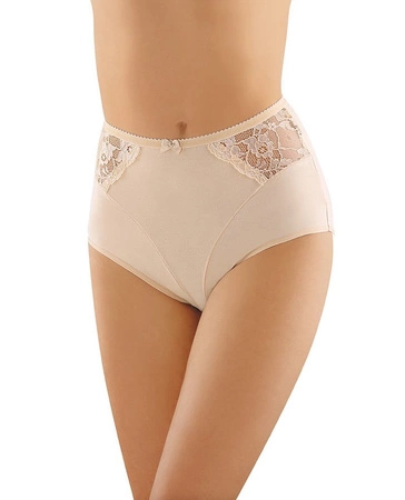 Hoher Damenslip mit Spitze Babell beige BBL054