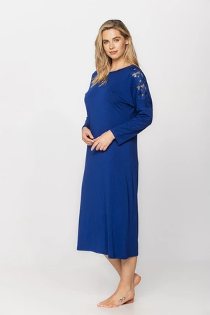 Women's long nightgown Coemi cobalt 251C703