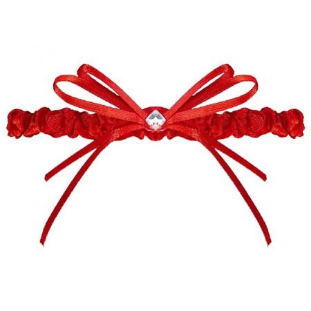 Julimex Berlin rotes Strumpfband mit Band PW-42