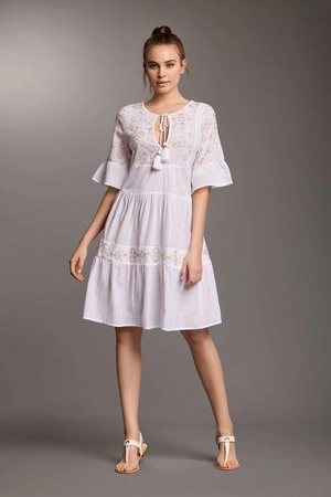 Iconique Holly Beach Dress White IC25-018