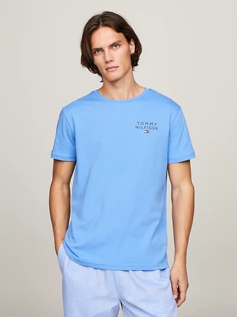 T-shirt męski Tommy Hilfiger niebieski UM0UM02916