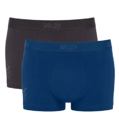 Bokserki męskie Sloggi SLG trunk 2pack granat-grafit